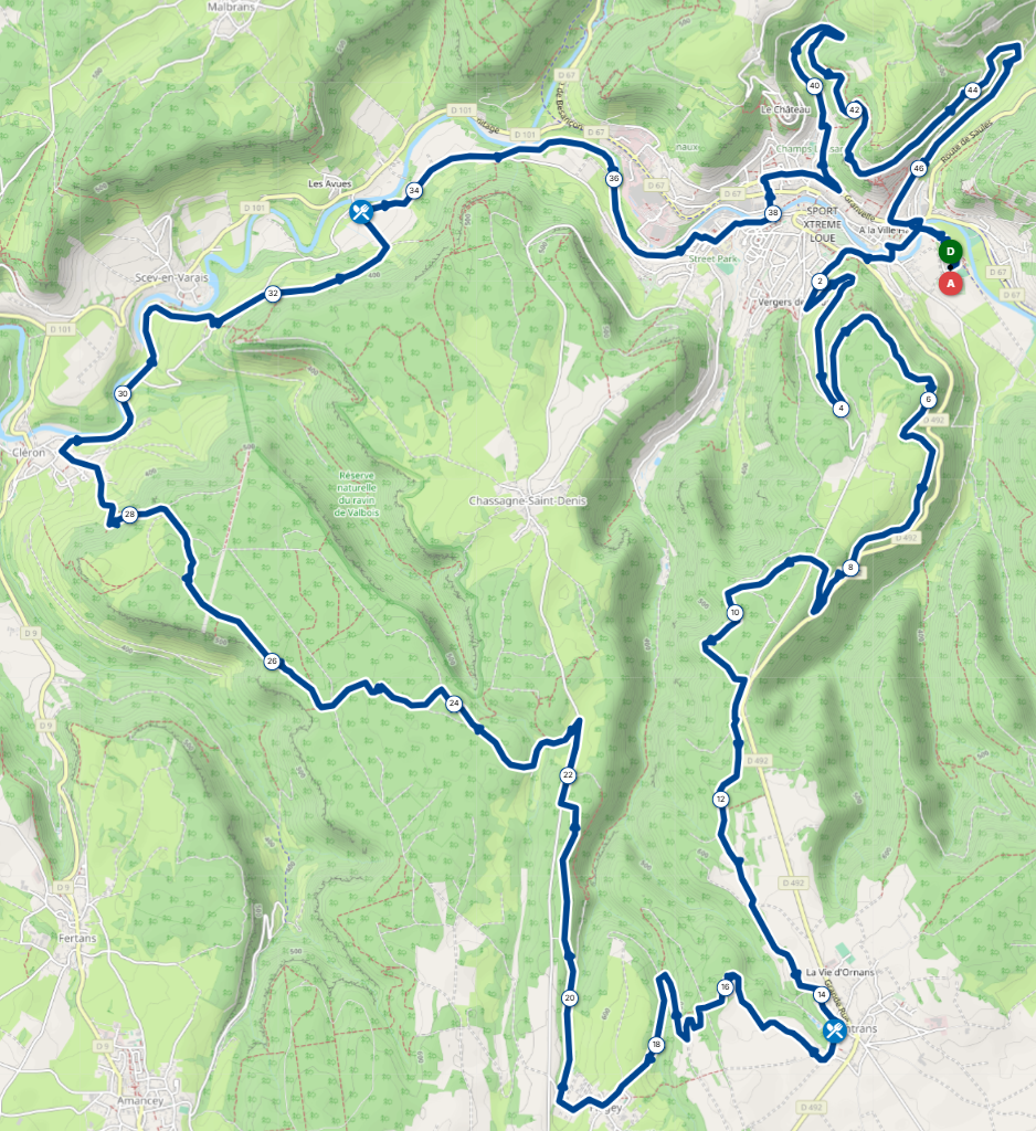 Parcours 45km Parcours 45km